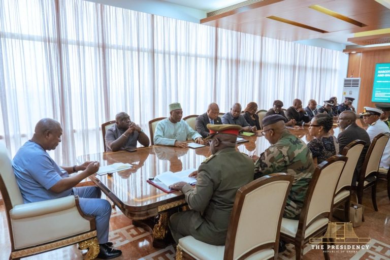 President Mahama Orders Formation of Inter-Agency Task Force to Combat Drug Trafficking