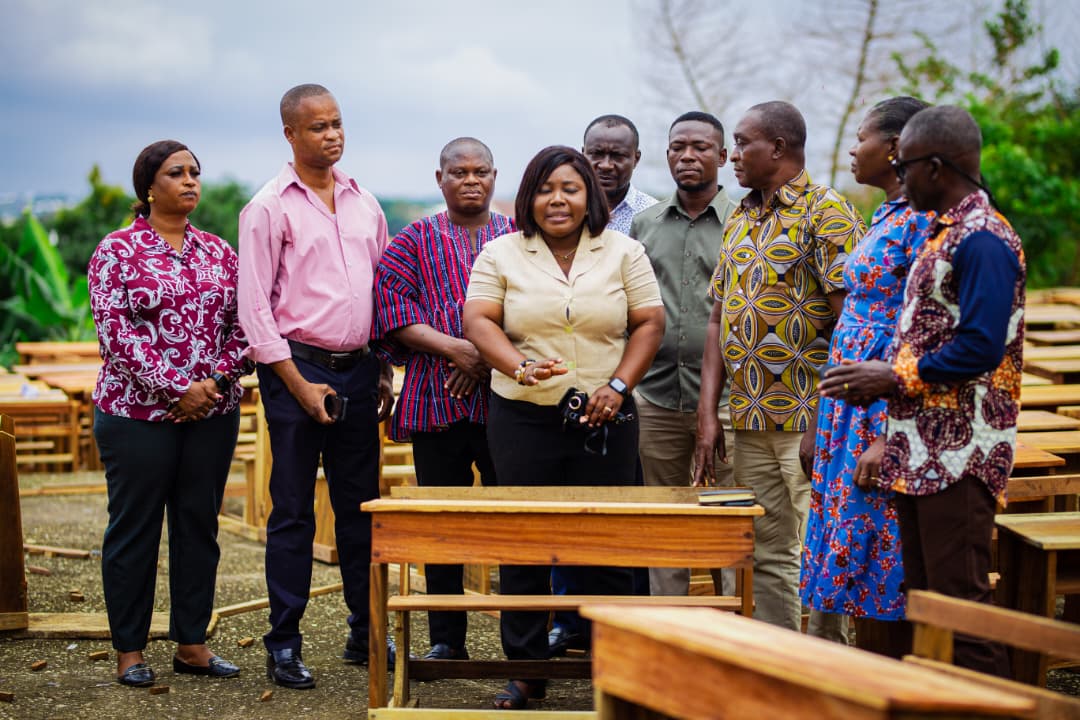 Afigya Kwabre South DCE Presents 200 Dual Desks to Schools