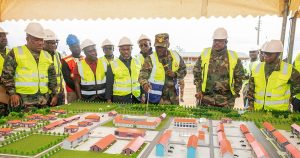 Defence Minister Inspects Ajumako Military Barracks Project, Reaffirms Commitment to Military Expansion
