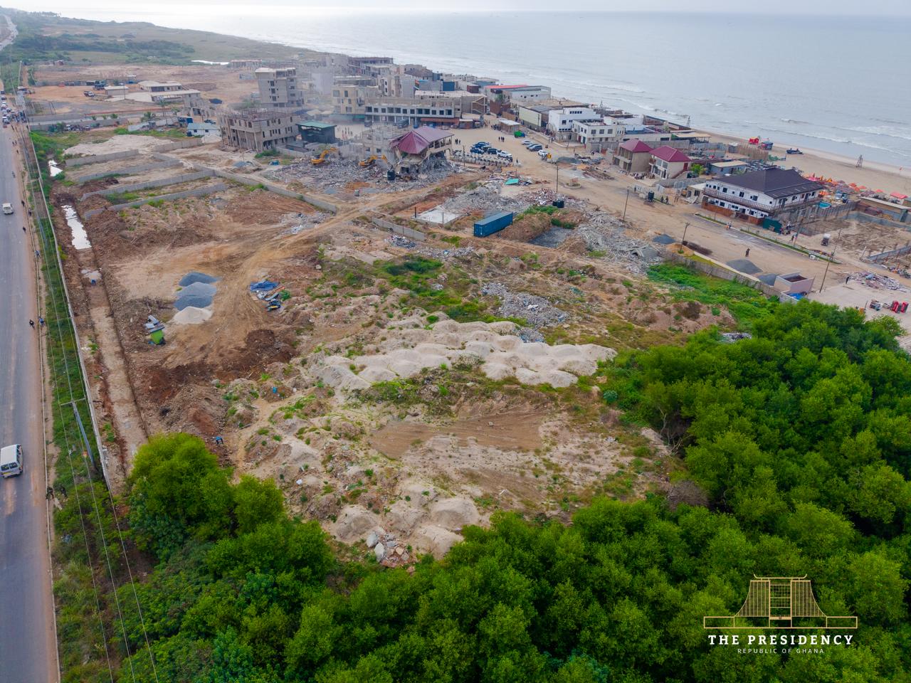 Flood Mitigation Taskforce Demolishes Structures at Kpeshie Lagoon as 21-Day Notice Expires