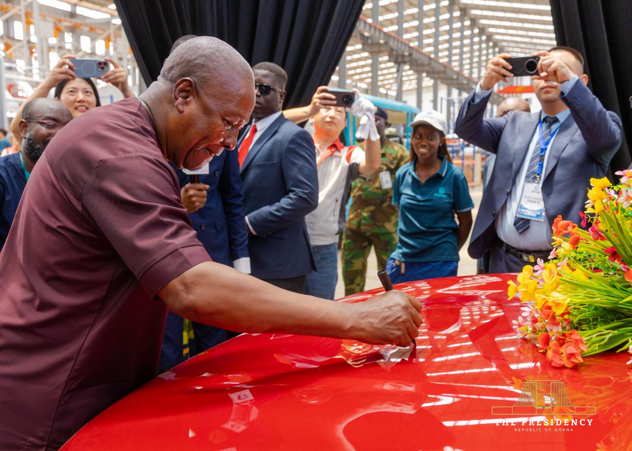 President Mahama Pushes Local Production of Batteries, Tyres and Auto Parts