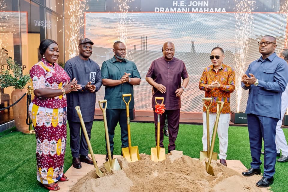 President Mahama Cuts Sod for US$1.3 Billion Sentuo Airport Garden City Project