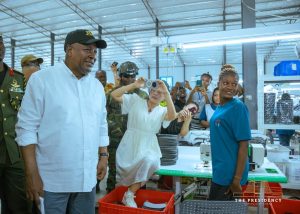 President Mahama Links Factory Expansion at Afienya to 24-Hour Economy Jobs