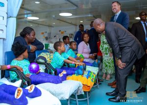 A Floating Hospital of Mercy: President Mahama Lauds Global Mercy Mission