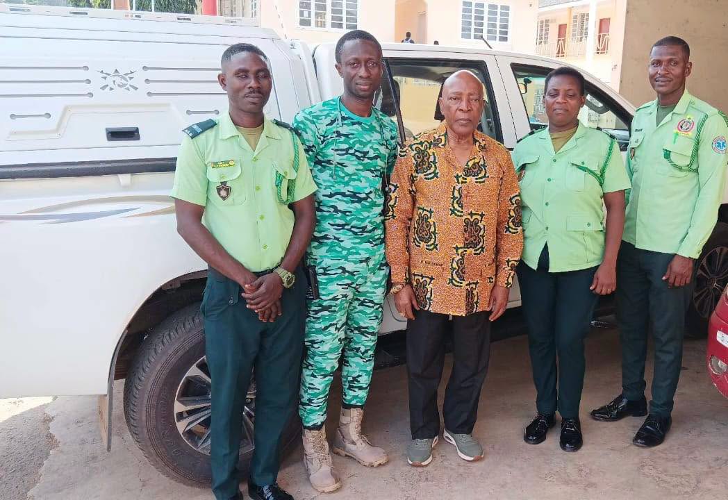 National Ambulance Service Board Chairman Inspects Three Ambulance Stations in the Ashanti Region