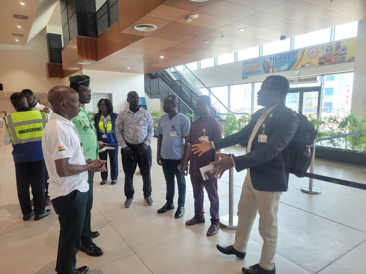 National Ambulance Service, GHS Strengthen Ebola Response Preparedness at Accra International Airport