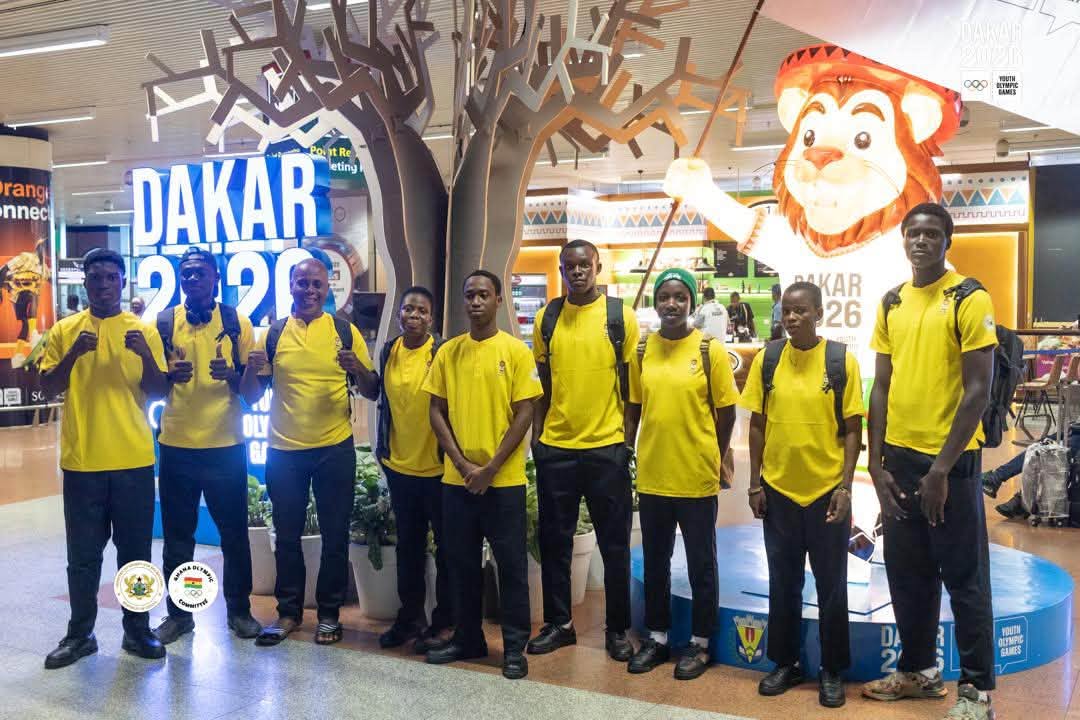 Team Ghana Arrives in Dakar for 2026 Youth Olympic Games