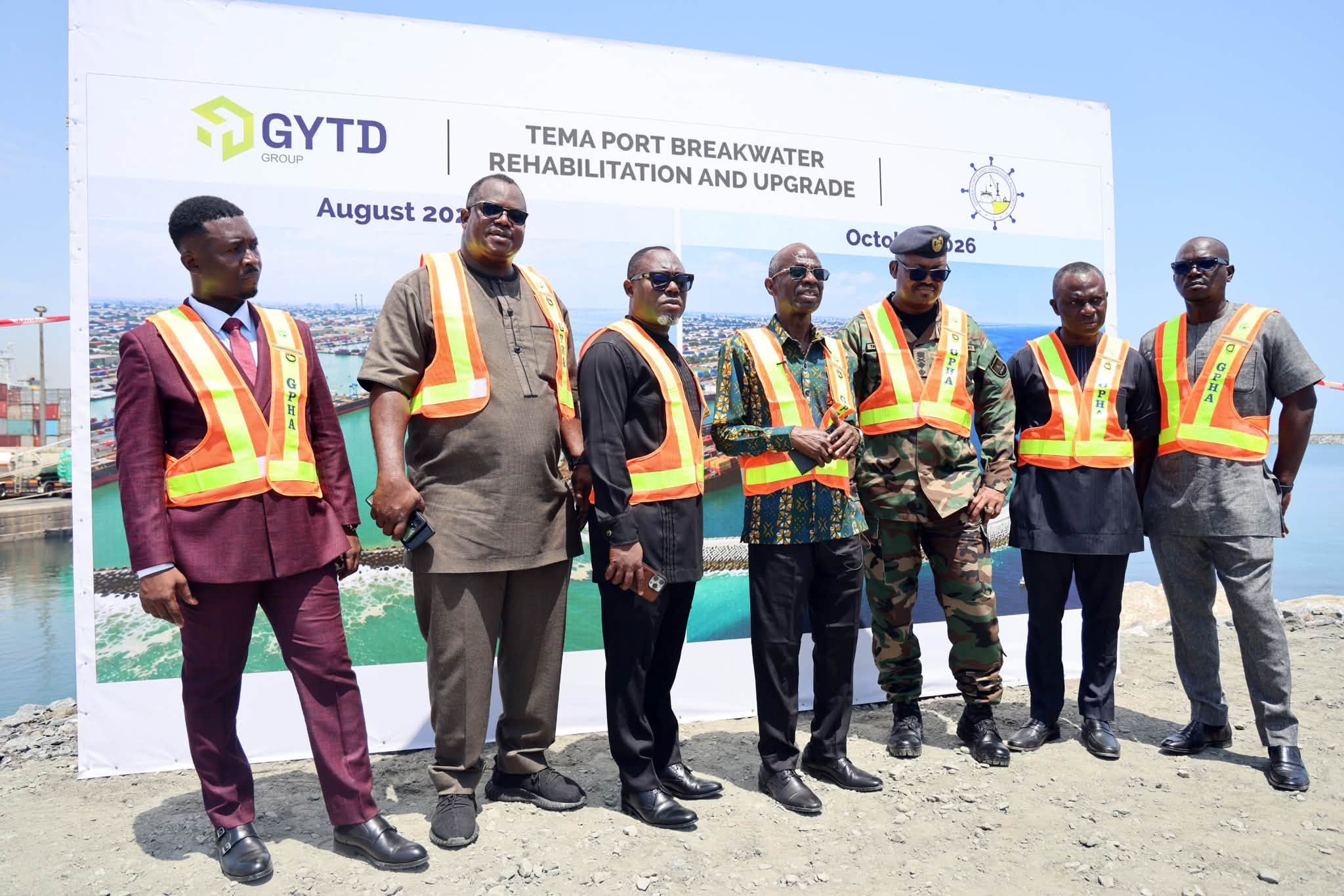 Tema Port Breakwater Rehabilitation to Be Completed Within a Month