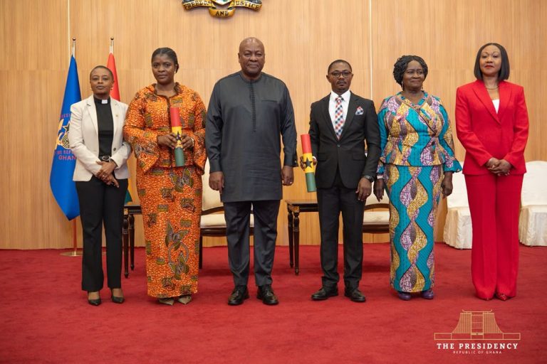 Presdient MAhama Swears in New EC Deputies with Mandate to Restore Public Confidence in Electoral Processes