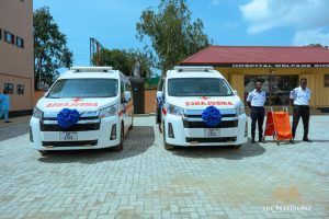 President Mahama Donates Two Ambulances to Police Hospital