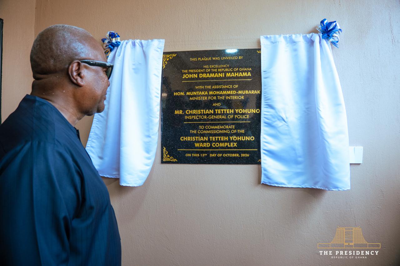 President Mahama Commissions 85-Bed Police Hospital Block to IMprove Healthcare for Police Officers and General Public