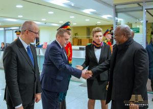 President Mahama arrives in Moscow for 3rd Russia-Africa Summit